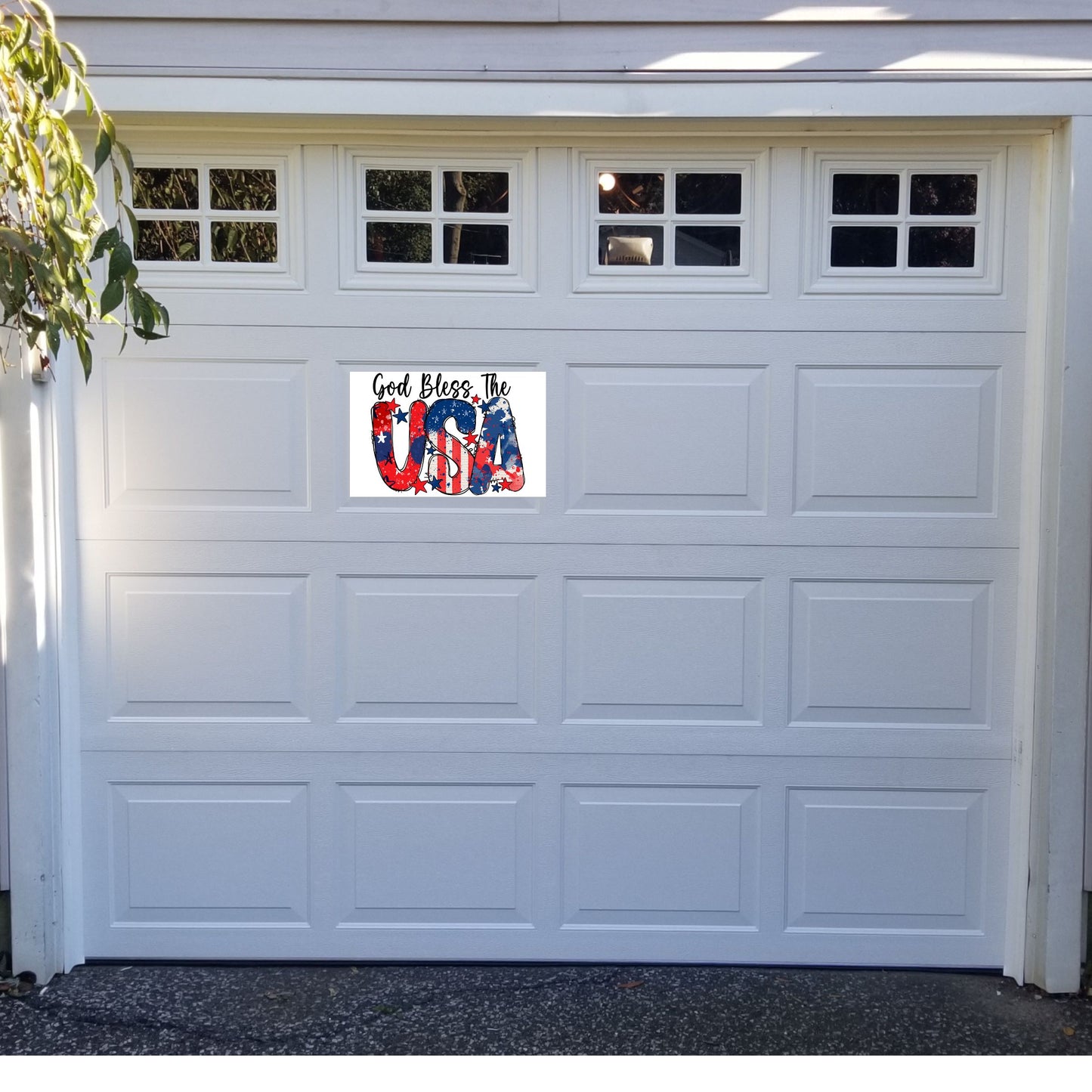 God Bless the USA Grill/Garage Door Magnet 11 1/2 x 18